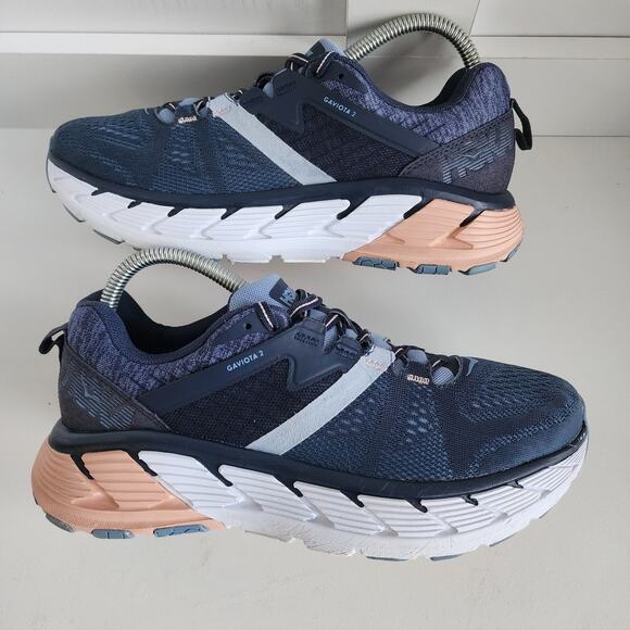 HOKA One One Gaviota 2 Women's Size 8.5 Athletic Shoes Indigo Blue / Dusty Pink - Picture 5 of 11
